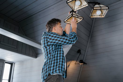 electrician working on wiring