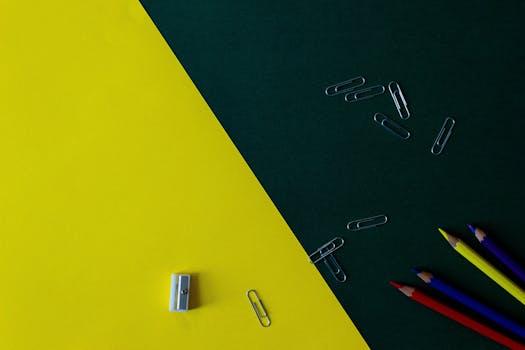 study materials on a desk