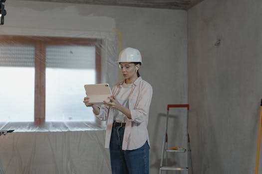 electrical contractor working on a project