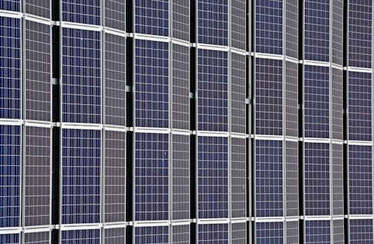 image of solar panels installation