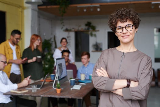 happy entrepreneur after receiving certification